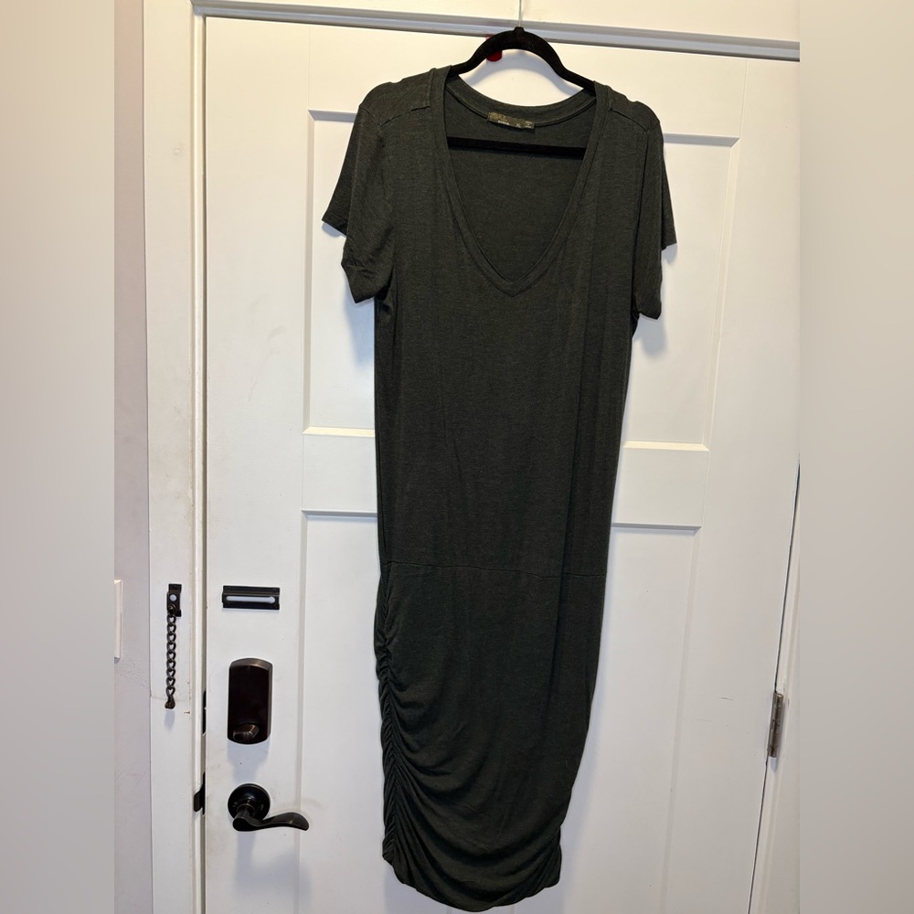 Prana Ruched Foundation Dress. Green XL.